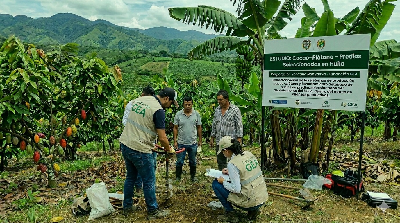 Cacao–Plátano – Predios Seleccionados en Huila